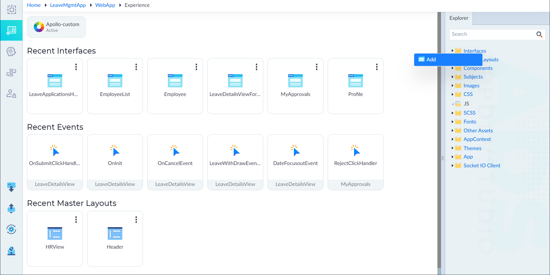Create Interface