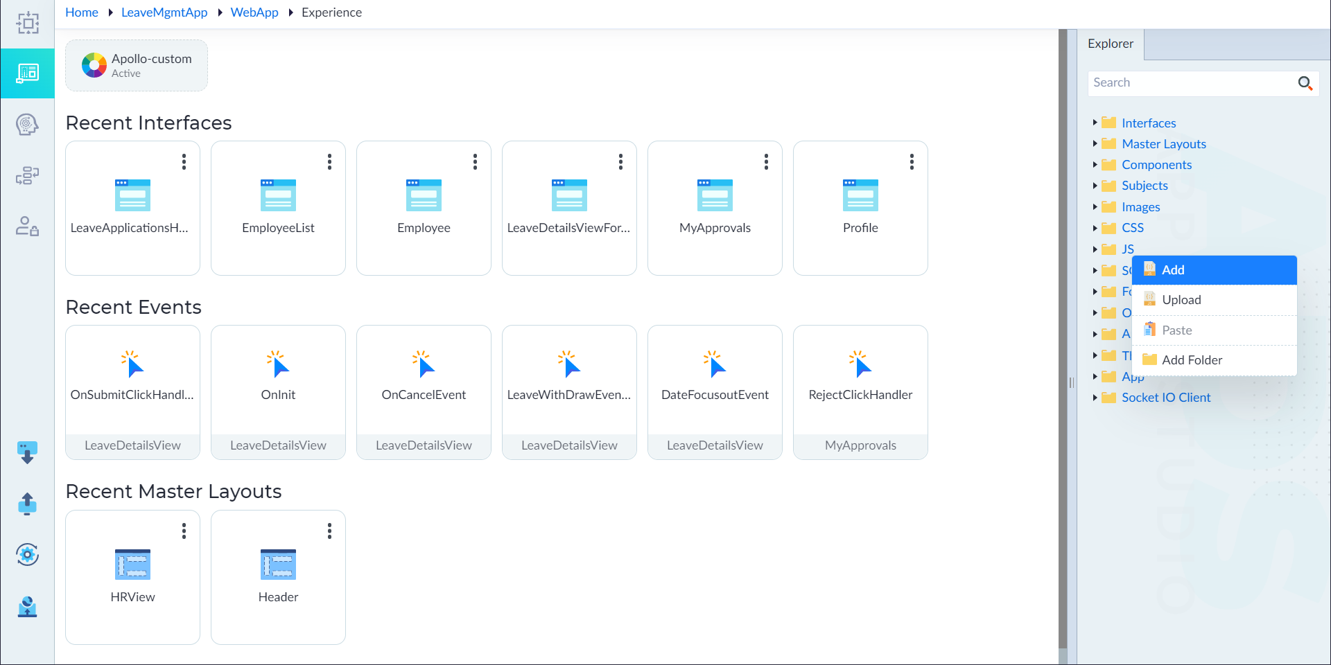 Create JS