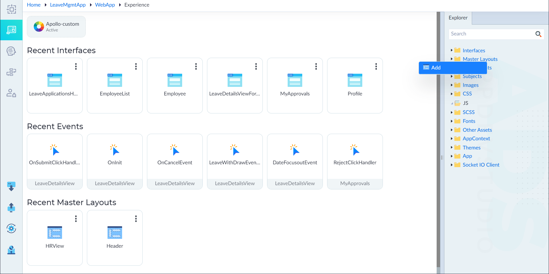 Create Master Layout