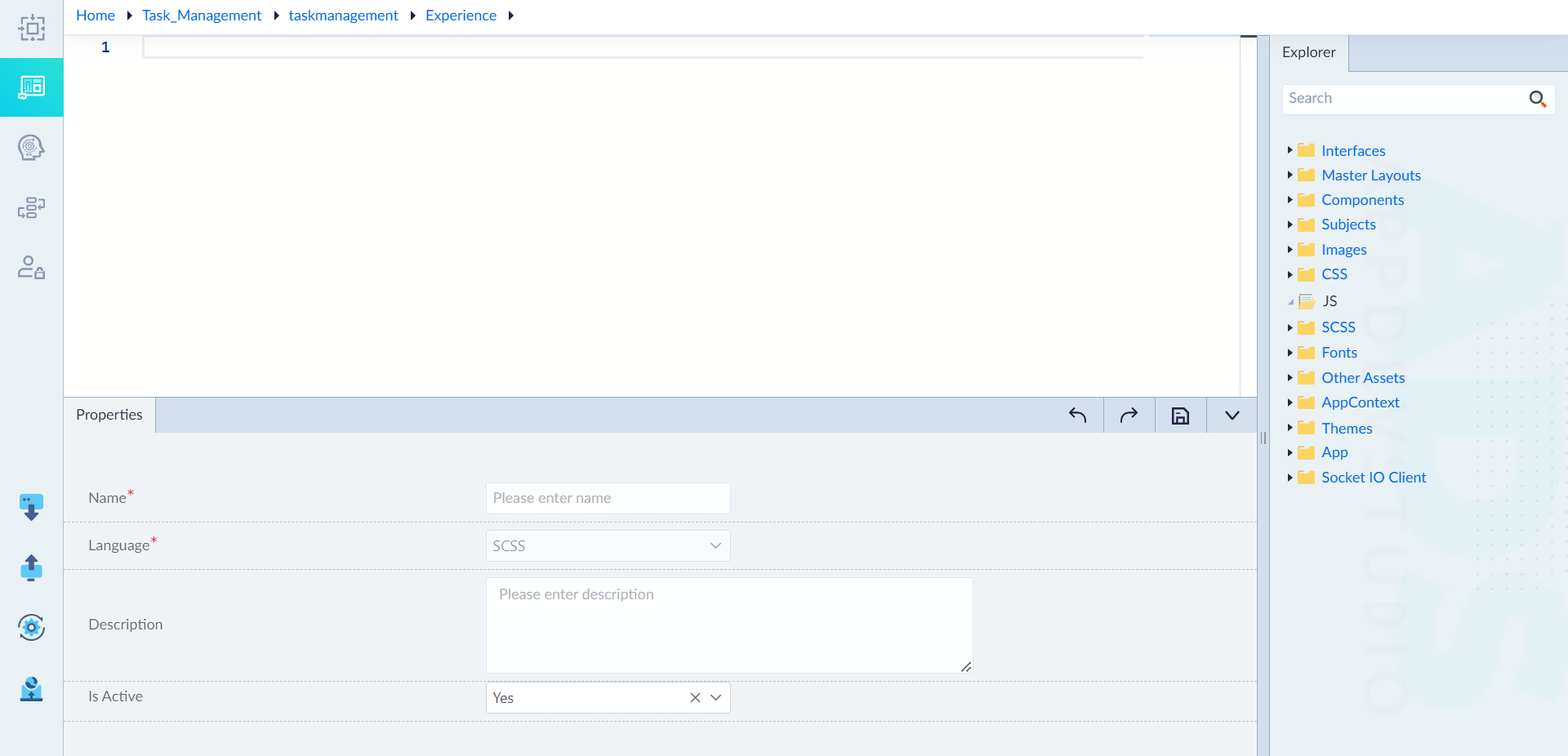 Create SCSS Editor
