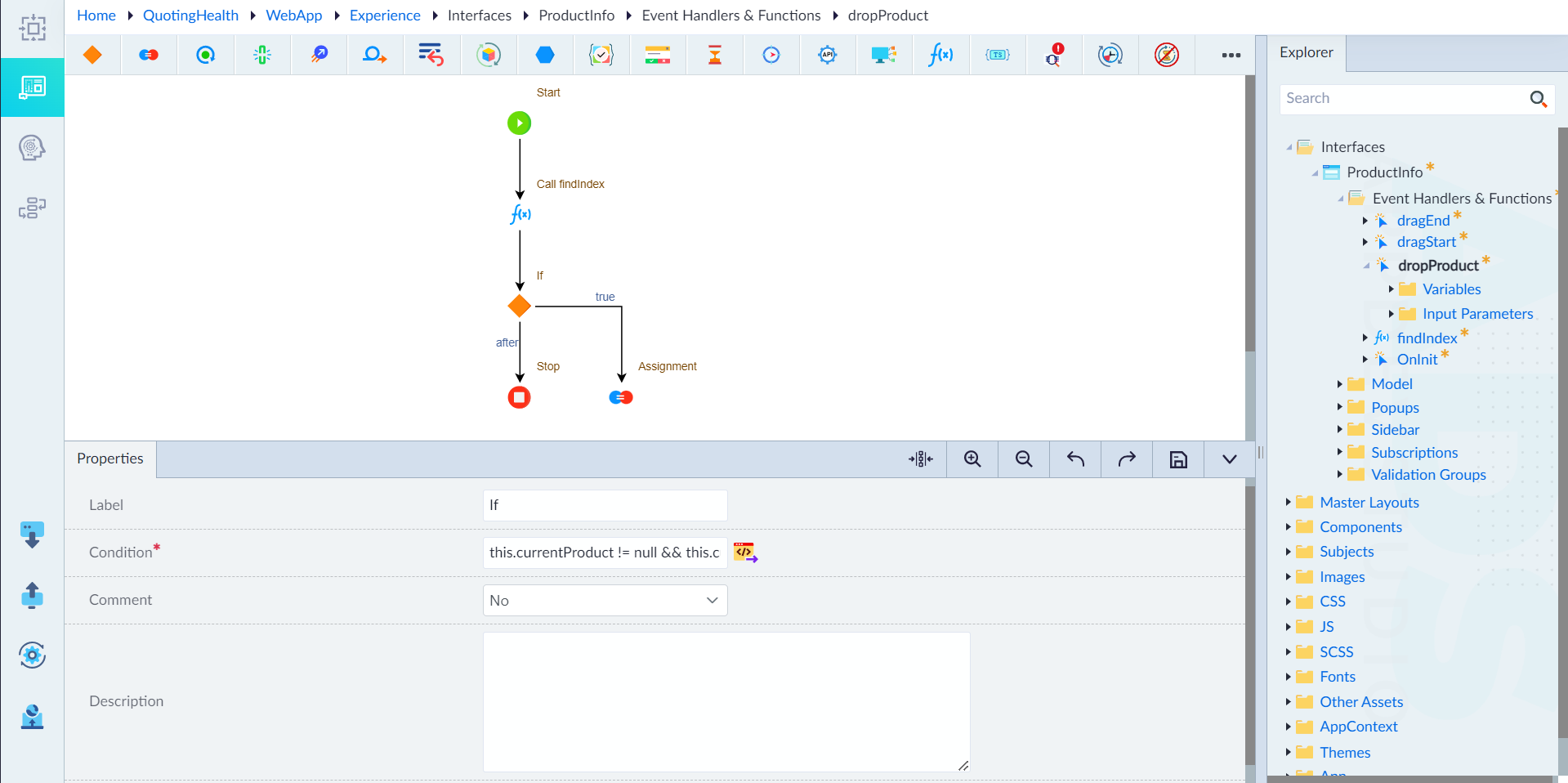 dropProduct logic step 2