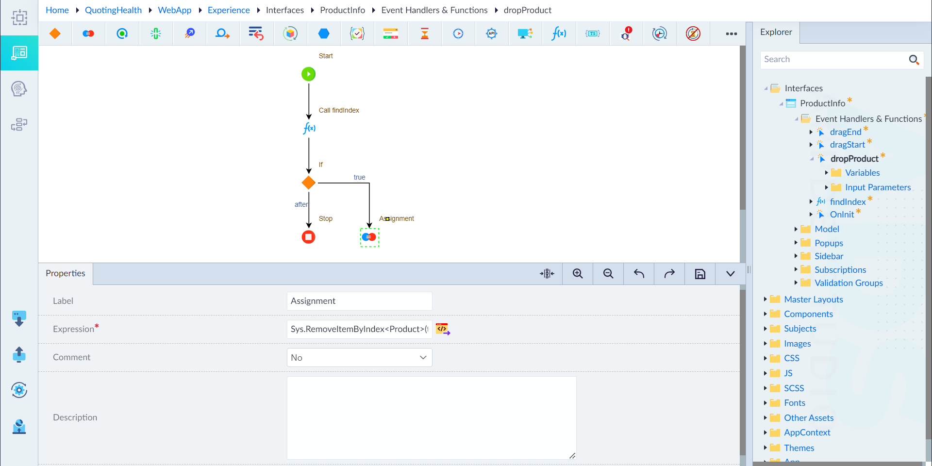 dropProduct logic step 3