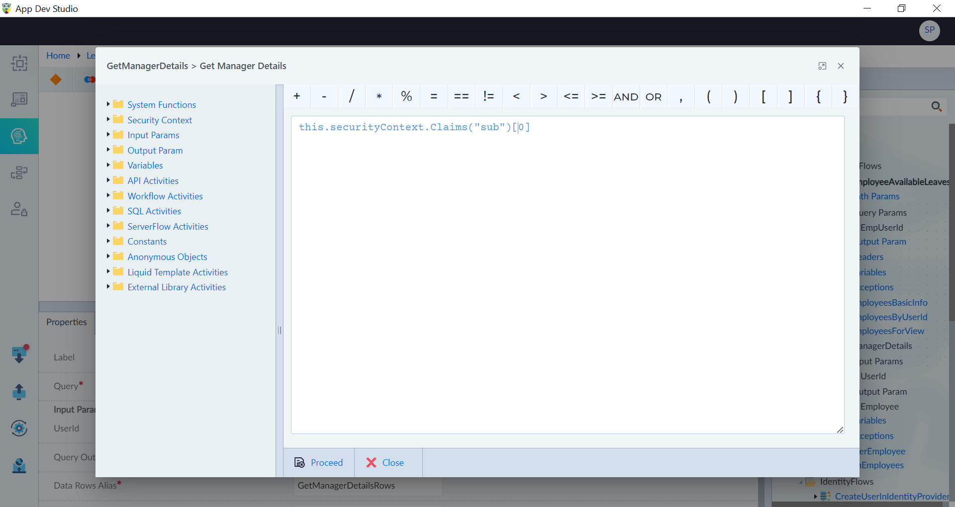 Expression Builder