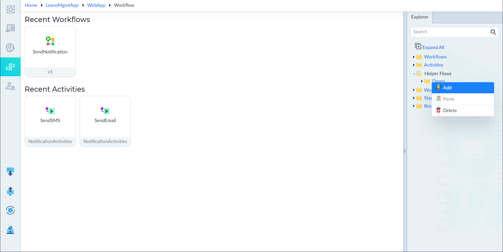 Add Helper Flow