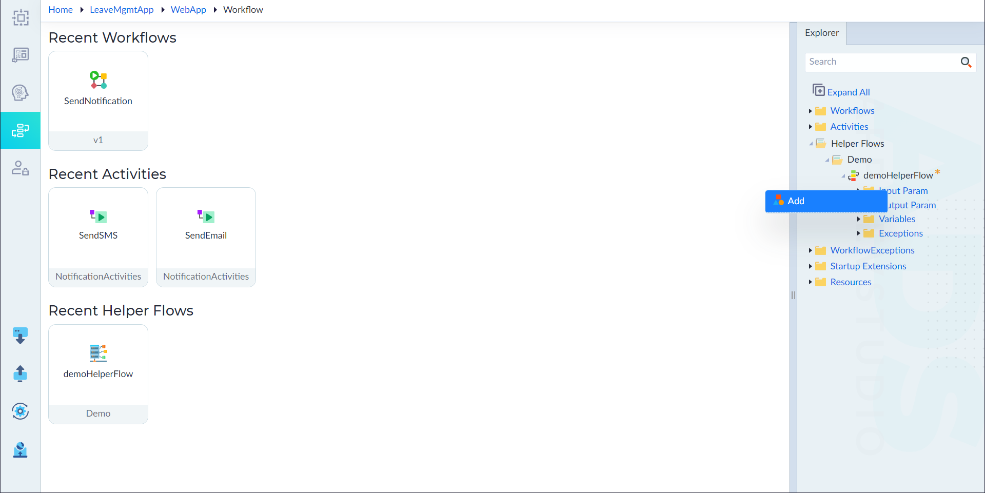 Add Parameter to Helper Flow