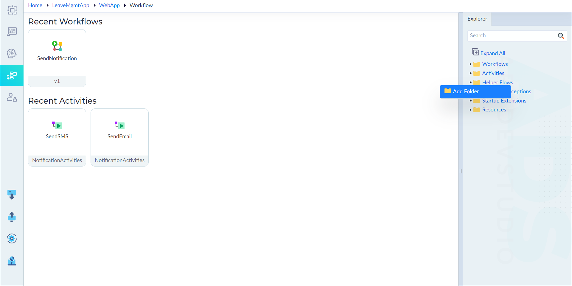 Add Helper Flow Folder