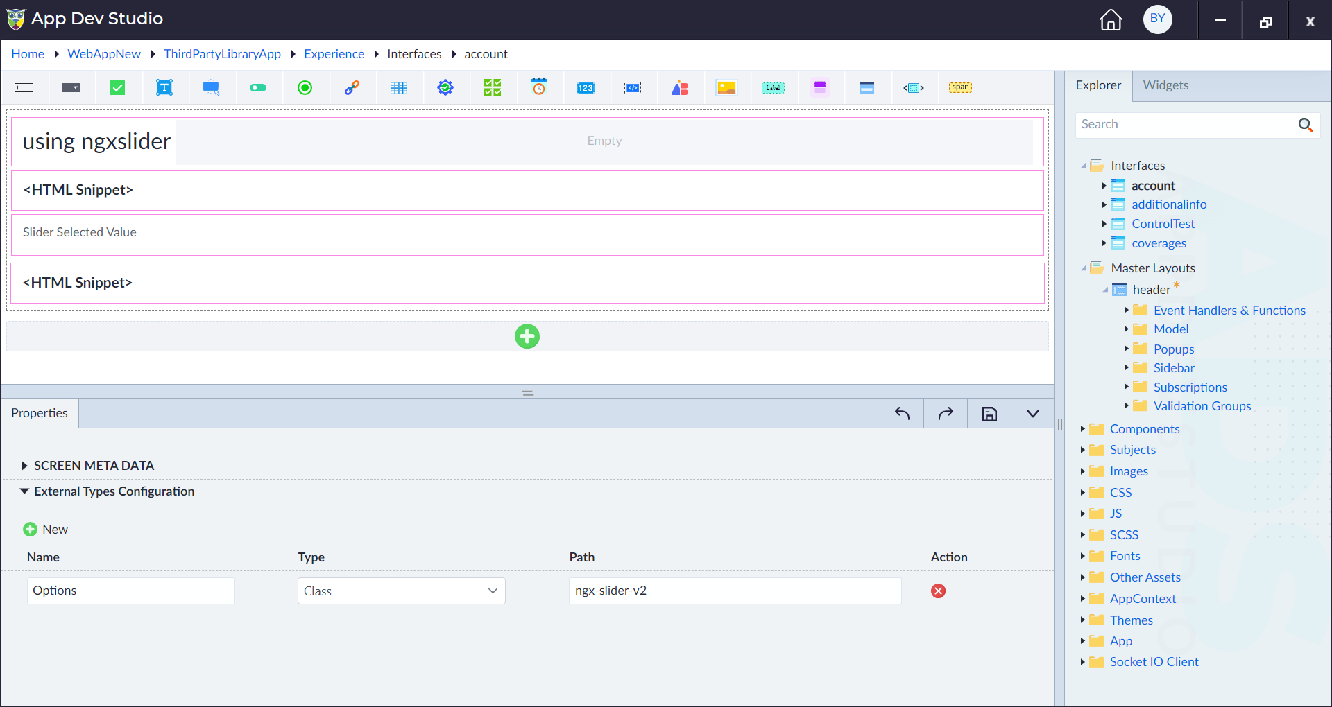 Configure External Types
