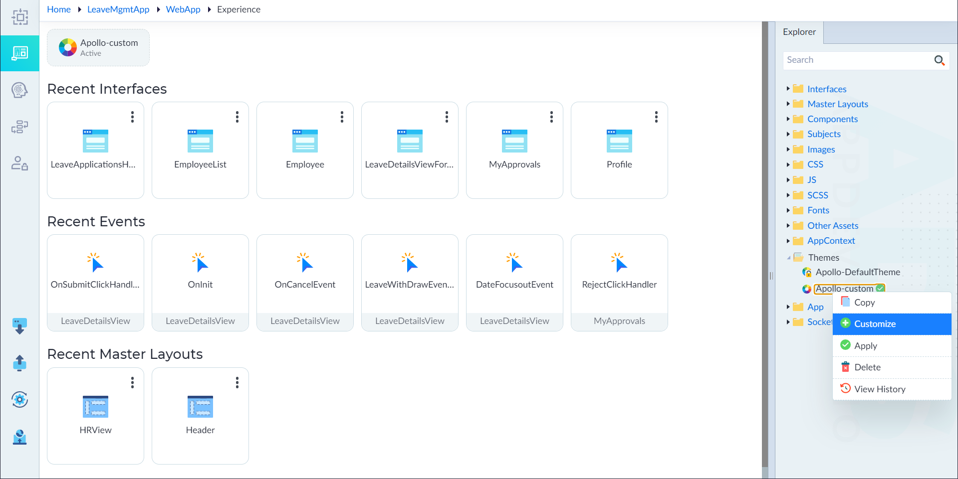 Customize Theme