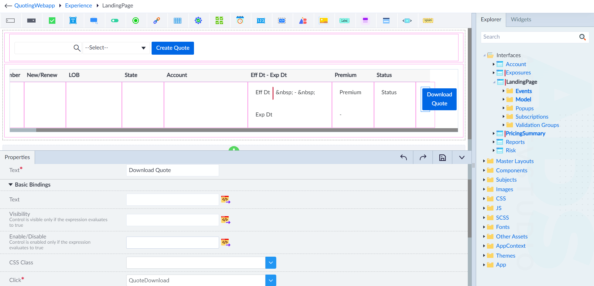 File download button widget