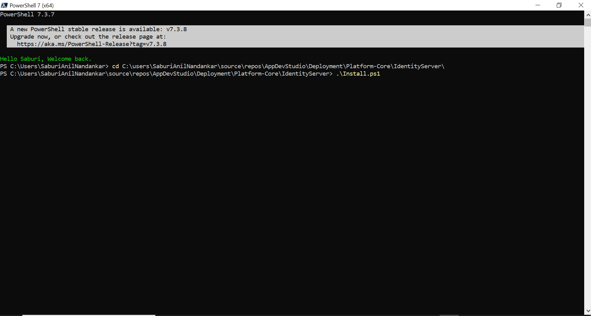 Deploy Identity Server - Step 1