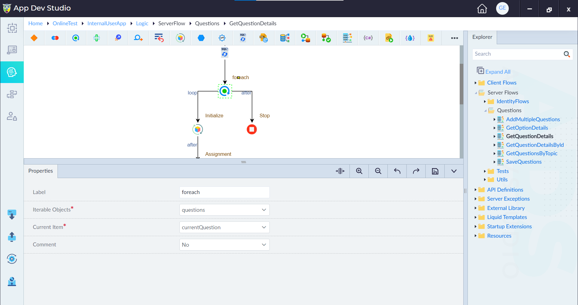 Server flow logic step 2