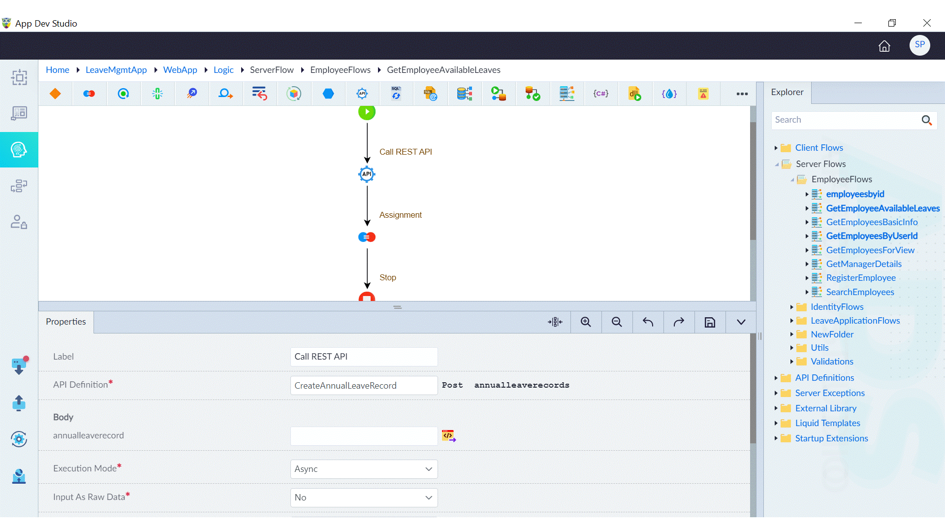 Server Flow Async