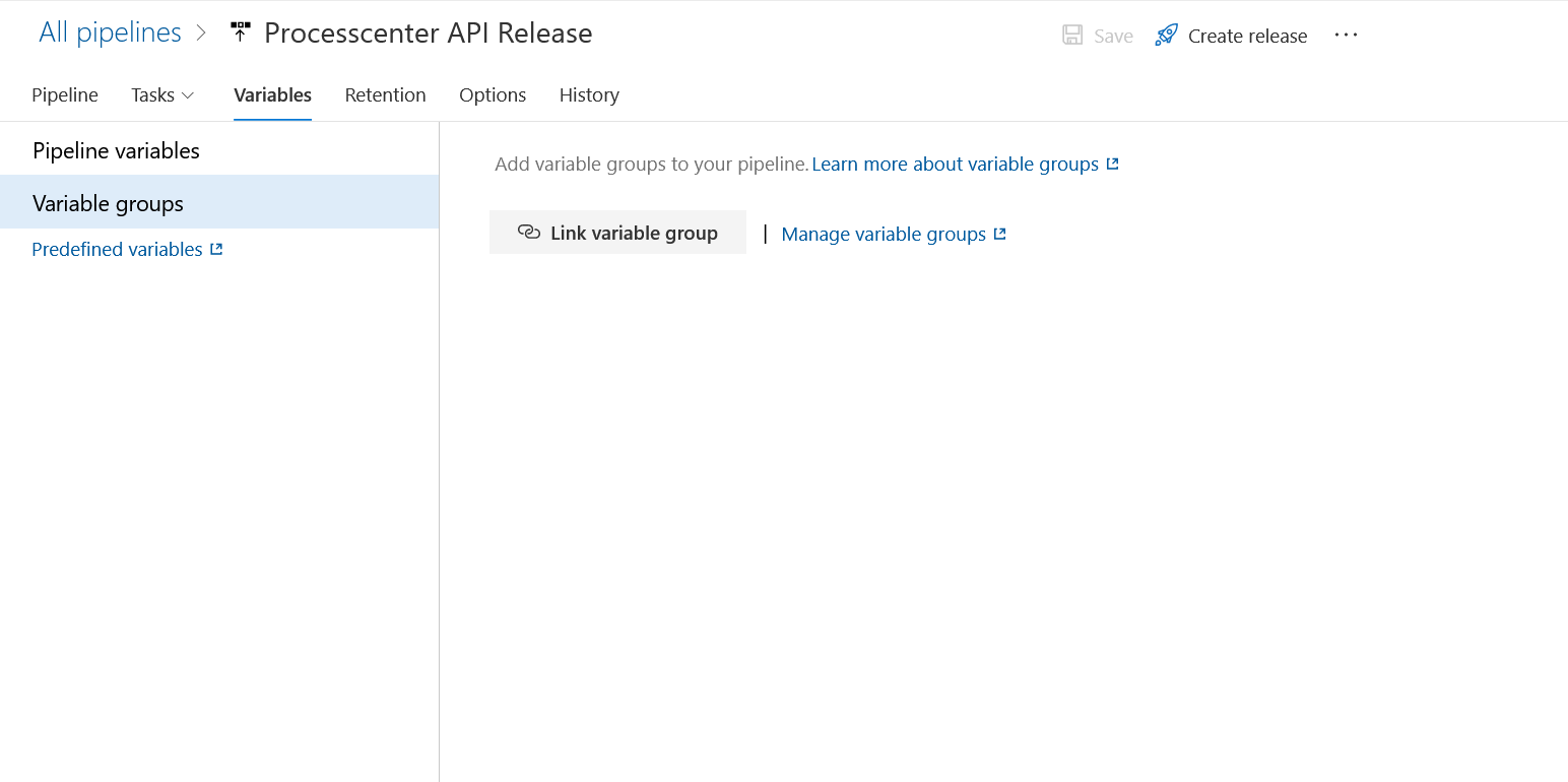 Variable Groups